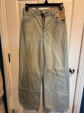 Levi's Light Mint Wide-Leg Jeans